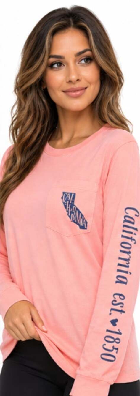 Pink long sleeve cotton shirt